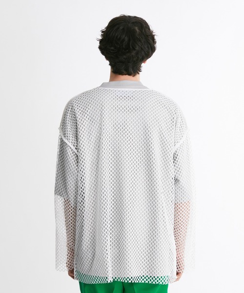 UNITED TOKYO(ユナイテッドトウキョウ)の「ボートメッシュプルオーバー(Tシャツ/カットソー・メンズ・ホワイト/ブラック/ブルー・3/2/1)」の7枚目の写真