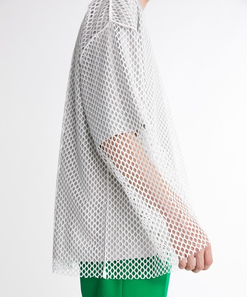 UNITED TOKYO(ユナイテッドトウキョウ)の「ボートメッシュプルオーバー(Tシャツ/カットソー・メンズ・ホワイト/ブラック/ブルー・3/2/1)」の12枚目の写真