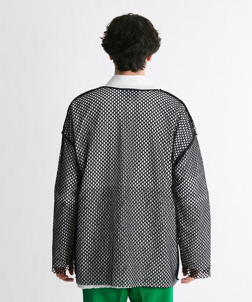 UNITED TOKYO(ユナイテッドトウキョウ)の「ボートメッシュプルオーバー(Tシャツ/カットソー・メンズ・ホワイト/ブラック/ブルー・3/2/1)」の15枚目の写真