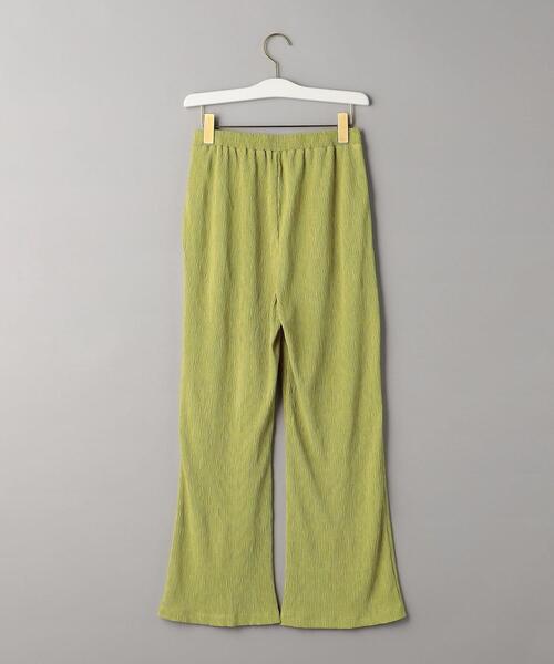 BEAUTY&YOUTH UNITED ARROWS（ビューティーアンドユースユナイテッドアローズ）の「クレープ フロントスリット フレアパンツ -ウォッシャブル-（その他パンツ・レディース・イエロー/ブラック・M/S）」の12枚目の写真