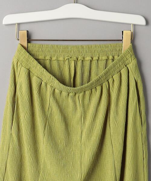 BEAUTY&YOUTH UNITED ARROWS（ビューティーアンドユースユナイテッドアローズ）の「クレープ フロントスリット フレアパンツ -ウォッシャブル-（その他パンツ・レディース・イエロー/ブラック・M/S）」の13枚目の写真