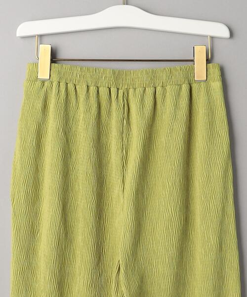 BEAUTY&YOUTH UNITED ARROWS（ビューティーアンドユースユナイテッドアローズ）の「クレープ フロントスリット フレアパンツ -ウォッシャブル-（その他パンツ・レディース・イエロー/ブラック・M/S）」の14枚目の写真