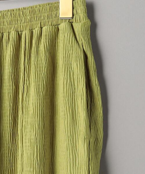 BEAUTY&YOUTH UNITED ARROWS（ビューティーアンドユースユナイテッドアローズ）の「クレープ フロントスリット フレアパンツ -ウォッシャブル-（その他パンツ・レディース・イエロー/ブラック・M/S）」の15枚目の写真