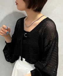 apres jour mignon | メッシュニットボレロカーディガン【ZOZOTOWN限定アイテム】(カーディガン/ボレロ)