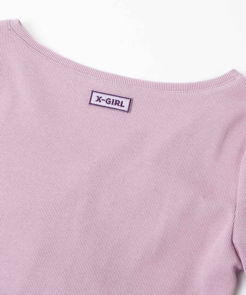 X-girl（エックスガール）の「LOGO L/S CARDIGAN（カーディガン/ボレロ・レディース・ブラック/ネイビー/ピンク・S/M）」の16枚目の写真