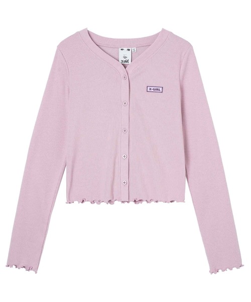 X-girl（エックスガール）の「LOGO L/S CARDIGAN（カーディガン/ボレロ・レディース・ブラック/ネイビー/ピンク・S/M）」の18枚目の写真