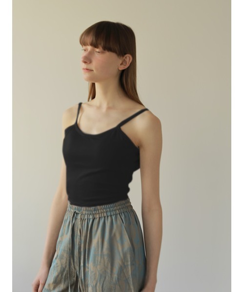 AMAIL(アマイル)の「Back point cami(キャミソール・レディース・グリーン/ブラック・FREE)」の2枚目の写真