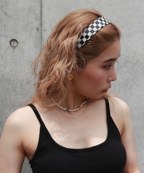 FIG&VIPER（フィグアンドバイパー）の「チェッカーカチューシャ（カチューシャ・レディース・マルチ・FREE）」の4枚目の写真