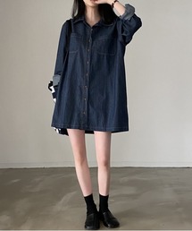 デイリーポケットデニムワンピース