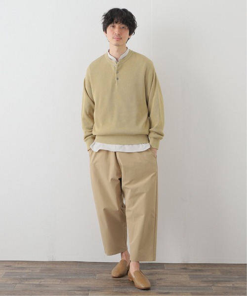 crepuscule(クレプスキュール)の「【CREPUSCULE / クレプスキュール】AZE HENRY NECK L/S(ニット/セーター・メンズ・ベージュ/ブラウン/イエロー/グリーン・1/2)」の12枚目の写真