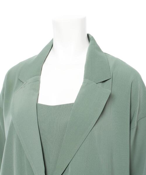 INGNI(イング)の「【3点SET】ジャケットセットアップ(その他トップス・レディース・ブラック/ベージュ/カーキ・M)」の7枚目の写真