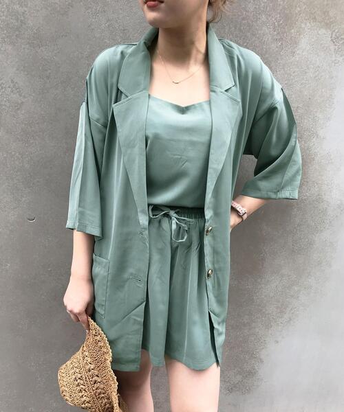 INGNI(イング)の「【3点SET】ジャケットセットアップ(その他トップス・レディース・ブラック/ベージュ/カーキ・M)」の14枚目の写真