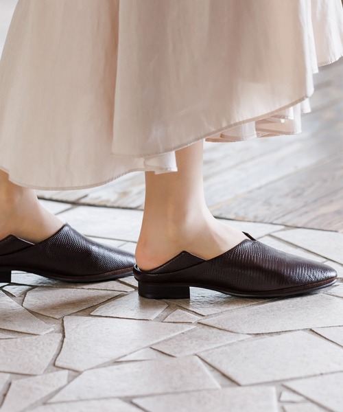 water massage(ウォーターマッサージ)の「【water massage】ソフトバブーシュ/622310(スリッポン・レディース・ブラック/ダークブラウン/ライトグレー/ブルーグレー・23.5cm/24.0cm/24.5cm/22.0cm/23.0cm/21.5cm/22.5cm/25.0cm)」の1枚目の写真