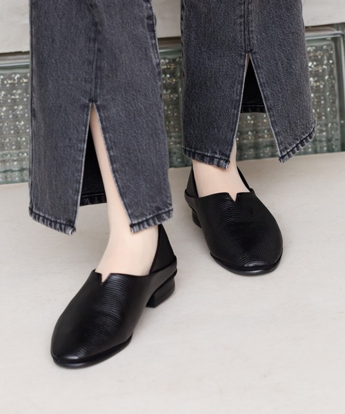 water massage(ウォーターマッサージ)の「【water massage】ソフトバブーシュ/622310(スリッポン・レディース・ブラック/ダークブラウン/ライトグレー/ブルーグレー・23.5cm/24.0cm/24.5cm/22.0cm/23.0cm/21.5cm/22.5cm/25.0cm)」の2枚目の写真