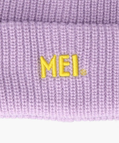 MEI（メイ）の「MEI  3D EMB WATCH ACRYLIC（ニットキャップ/ビーニー・メンズ・グリーン/ベージュ/ライトパープル/ブラック/ライトブルー/グレー・57~59cm）」の7枚目の写真