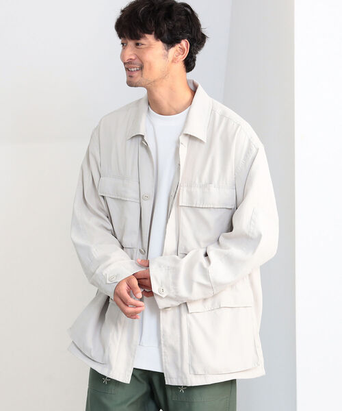 B:MING by BEAMS(ビーミングバイビームス)の「B:MING by BEAMS / ピーチスキン ミリタリージャケット(ミリタリージャケット・メンズ・チャコールグレー/アイボリー・SMALL/MEDIUM/LARGE/X-LARGE)」の20枚目の写真