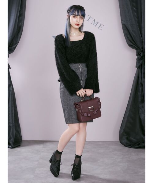 EATME（イートミー）の「セパレートケーブル編みニット（ニット/セーター・レディース・ブラック/ブラウン/ベージュ・FREE）」の12枚目の写真