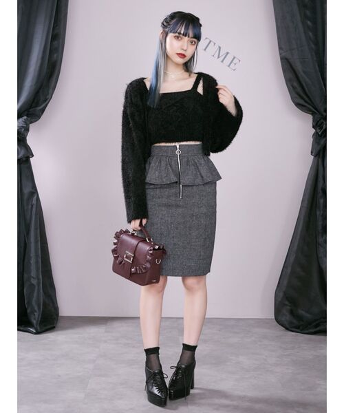 EATME（イートミー）の「セパレートケーブル編みニット（ニット/セーター・レディース・ブラック/ブラウン/ベージュ・FREE）」の13枚目の写真