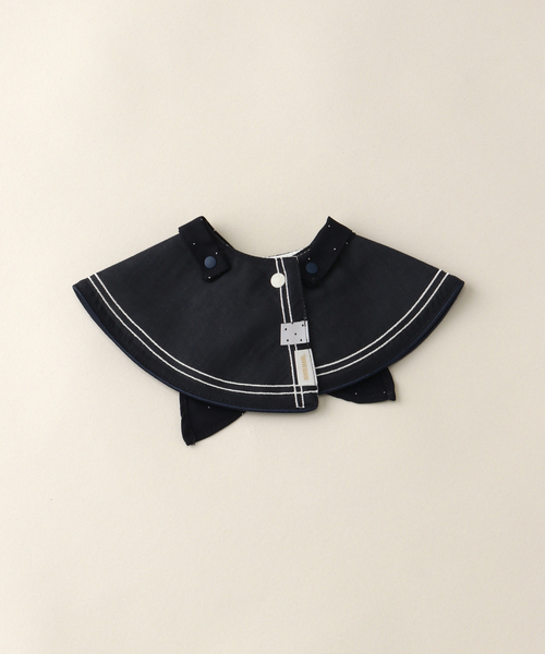 IENA ENFANT（イエナアンファン）の「【MARLMARL】別注 bibs ドット（baby）（スタイ/よだれかけ・キッズ・ネイビー・FREE）」の4枚目の写真