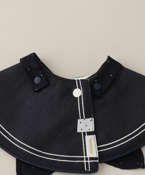 IENA ENFANT（イエナアンファン）の「【MARLMARL】別注 bibs ドット（baby）（スタイ/よだれかけ・キッズ・ネイビー・FREE）」の6枚目の写真