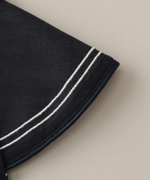 IENA ENFANT（イエナアンファン）の「【MARLMARL】別注 bibs ドット（baby）（スタイ/よだれかけ・キッズ・ネイビー・FREE）」の7枚目の写真