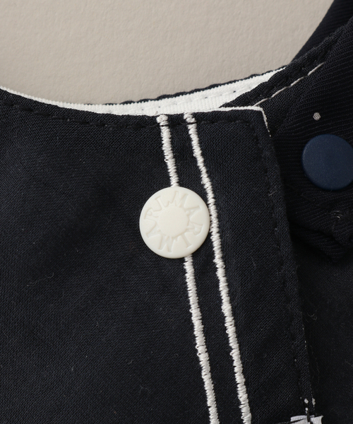 IENA ENFANT（イエナアンファン）の「【MARLMARL】別注 bibs ドット（baby）（スタイ/よだれかけ・キッズ・ネイビー・FREE）」の8枚目の写真