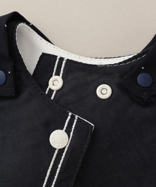 IENA ENFANT（イエナアンファン）の「【MARLMARL】別注 bibs ドット（baby）（スタイ/よだれかけ・キッズ・ネイビー・FREE）」の9枚目の写真