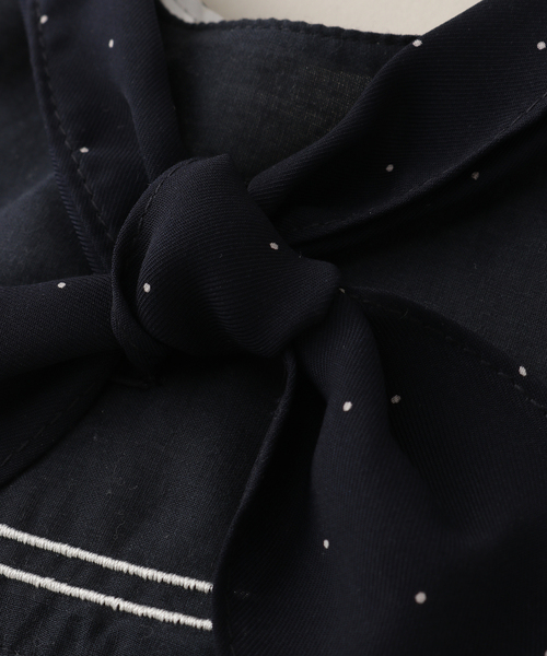 IENA ENFANT（イエナアンファン）の「【MARLMARL】別注 bibs ドット（baby）（スタイ/よだれかけ・キッズ・ネイビー・FREE）」の16枚目の写真