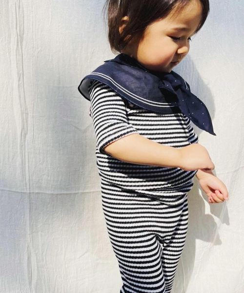 IENA ENFANT（イエナアンファン）の「【MARLMARL】別注 bibs ドット（baby）（スタイ/よだれかけ・キッズ・ネイビー・FREE）」の17枚目の写真