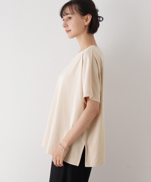 DRESKIP(ドレスキップ)の「◆ゆったりテントラインTシャツ(Tシャツ/カットソー・レディース・ブルー/グレー系その他/パープル系4/ブラック/ライトベージュ・00)」の6枚目の写真