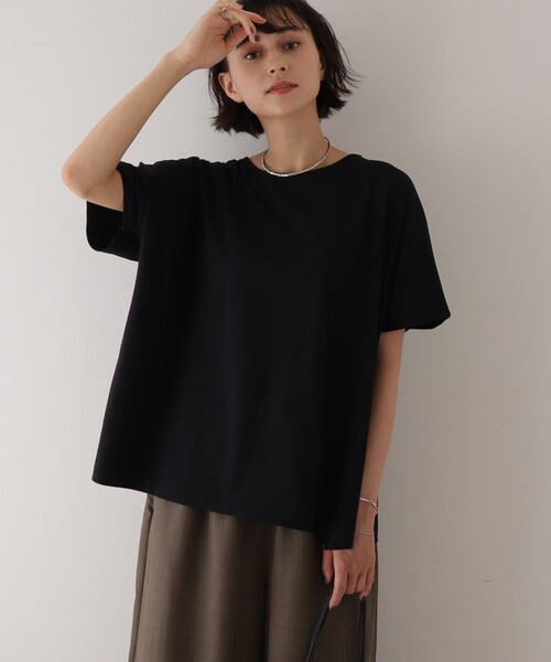 DRESKIP(ドレスキップ)の「◆ゆったりテントラインTシャツ(Tシャツ/カットソー・レディース・ブルー/グレー系その他/パープル系4/ブラック/ライトベージュ・00)」の12枚目の写真