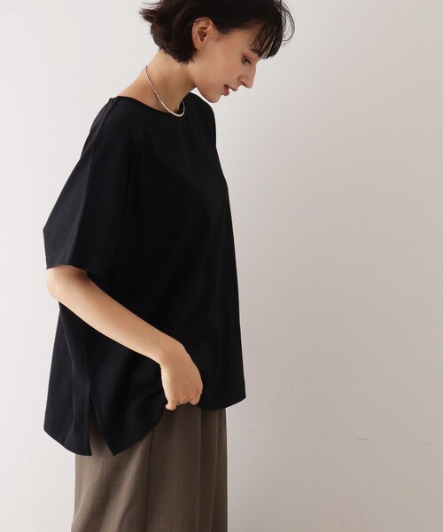 DRESKIP(ドレスキップ)の「◆ゆったりテントラインTシャツ(Tシャツ/カットソー・レディース・ブルー/グレー系その他/パープル系4/ブラック/ライトベージュ・00)」の13枚目の写真