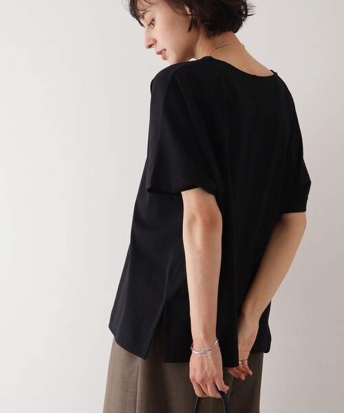 DRESKIP(ドレスキップ)の「◆ゆったりテントラインTシャツ(Tシャツ/カットソー・レディース・ブルー/グレー系その他/パープル系4/ブラック/ライトベージュ・00)」の14枚目の写真