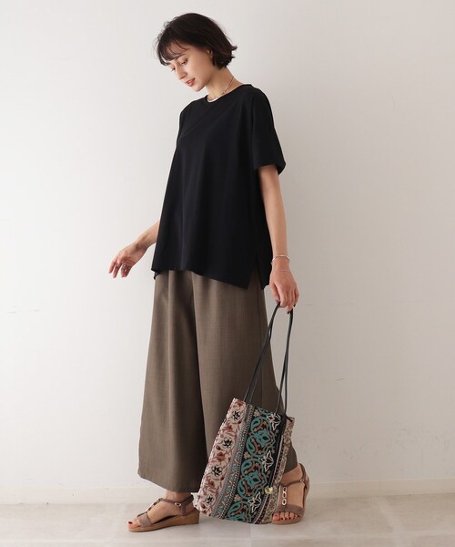 DRESKIP(ドレスキップ)の「◆ゆったりテントラインTシャツ(Tシャツ/カットソー・レディース・ブルー/グレー系その他/パープル系4/ブラック/ライトベージュ・00)」の17枚目の写真