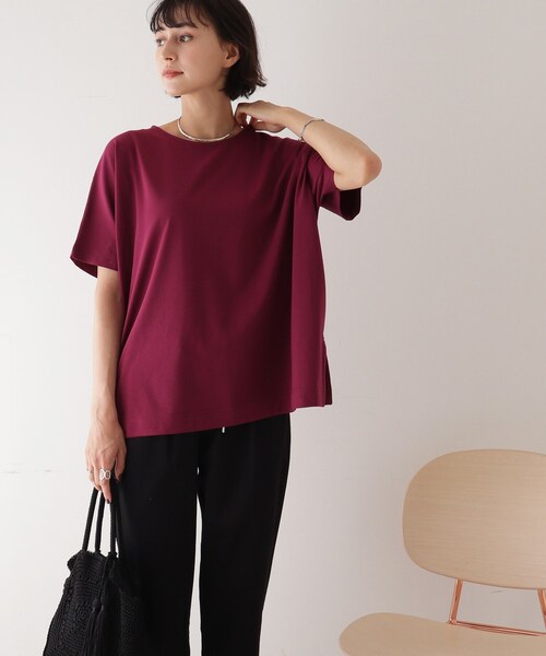 DRESKIP(ドレスキップ)の「◆ゆったりテントラインTシャツ(Tシャツ/カットソー・レディース・ブルー/グレー系その他/パープル系4/ブラック/ライトベージュ・00)」の20枚目の写真