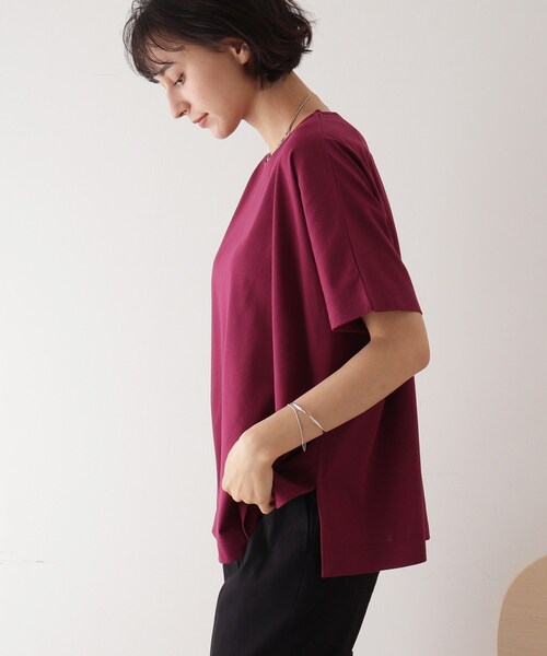 DRESKIP(ドレスキップ)の「◆ゆったりテントラインTシャツ(Tシャツ/カットソー・レディース・ブルー/グレー系その他/パープル系4/ブラック/ライトベージュ・00)」の21枚目の写真