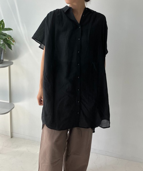 AS KNOW AS plus(アズノゥアズプラス)の「●テロリンギャザっとワンピース(ワンピース・レディース・ダークブルー/ブラック/ダークグリーン/グレイッシュベージュ/グリーン/オレンジ/マスタード/ブラック系/ベージュ系/ダークグリーン系/オレンジ系/ベージュ系1/ブラウン系1/ブラック系1/ダークグリーン系1・FREE)」の2枚目の写真