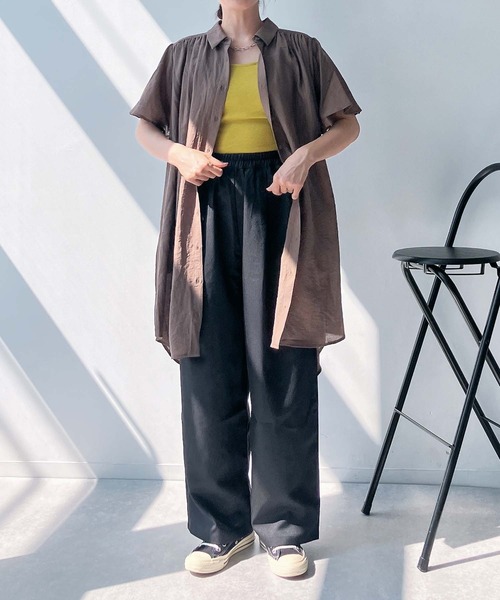 AS KNOW AS plus(アズノゥアズプラス)の「●テロリンギャザっとワンピース(ワンピース・レディース・ダークブルー/ブラック/ダークグリーン/グレイッシュベージュ/グリーン/オレンジ/マスタード/ブラック系/ベージュ系/ダークグリーン系/オレンジ系/ベージュ系1/ブラウン系1/ブラック系1/ダークグリーン系1・FREE)」の17枚目の写真
