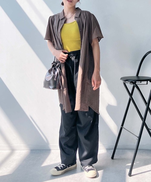 AS KNOW AS plus(アズノゥアズプラス)の「●テロリンギャザっとワンピース(ワンピース・レディース・ダークブルー/ブラック/ダークグリーン/グレイッシュベージュ/グリーン/オレンジ/マスタード/ブラック系/ベージュ系/ダークグリーン系/オレンジ系/ベージュ系1/ブラウン系1/ブラック系1/ダークグリーン系1・FREE)」の19枚目の写真