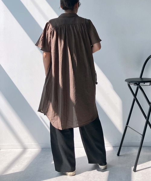 AS KNOW AS plus(アズノゥアズプラス)の「●テロリンギャザっとワンピース(ワンピース・レディース・ダークブルー/ブラック/ダークグリーン/グレイッシュベージュ/グリーン/オレンジ/マスタード/ブラック系/ベージュ系/ダークグリーン系/オレンジ系/ベージュ系1/ブラウン系1/ブラック系1/ダークグリーン系1・FREE)」の20枚目の写真