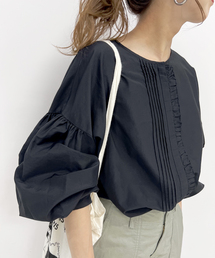 Spick & Span | フロントフリルアキクルーネックブラウス(シャツ/ブラウス)