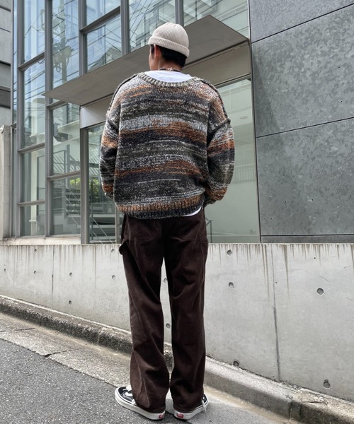 CIAOPANIC（チャオパニック）の「2wayミックスニットカーデ