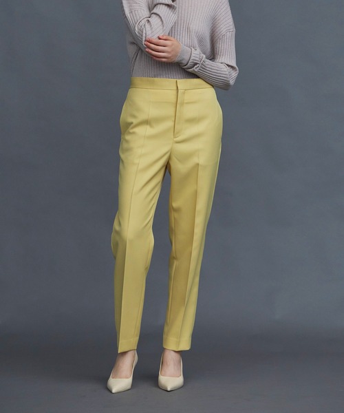 N.O.R.C by the line（ノークバイザライン）の「ツイルスラックス（スラックス・レディース・ワイン/ブラウン/ブラック/カーキ/イエロー/ピンク・XS/S/M/L）」の4枚目の写真