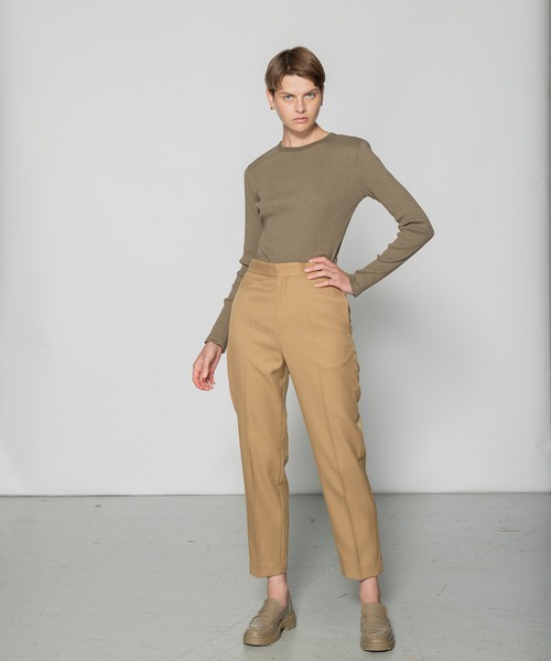 N.O.R.C by the line（ノークバイザライン）の「ツイルスラックス（スラックス・レディース・ワイン/ブラウン/ブラック/カーキ/イエロー/ピンク・XS/S/M/L）」の11枚目の写真