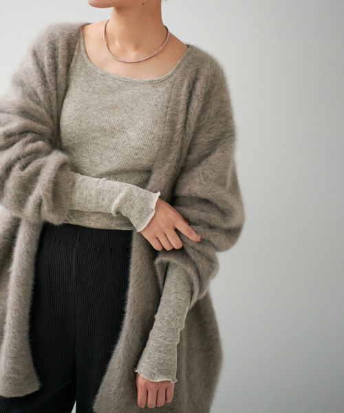 EMILY WEEK（エミリーウィーク）の「オーガニックコットンヤクウールプルオーバー（Tシャツ/カットソー・レディース・ベージュ/ブラウン・FREE）」の18枚目の写真