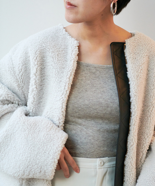 EMILY WEEK（エミリーウィーク）の「オーガニックコットンヤクウールプルオーバー（Tシャツ/カットソー・レディース・ベージュ/ブラウン・FREE）」の4枚目の写真