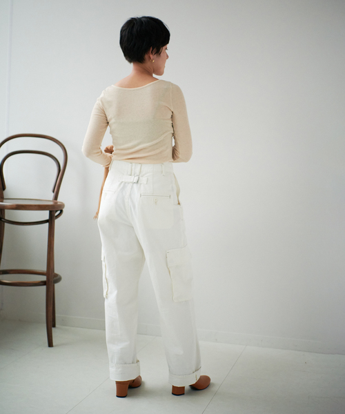 EMILY WEEK（エミリーウィーク）の「オーガニックコットンヤクウールプルオーバー（Tシャツ/カットソー・レディース・ベージュ/ブラウン・FREE）」の22枚目の写真