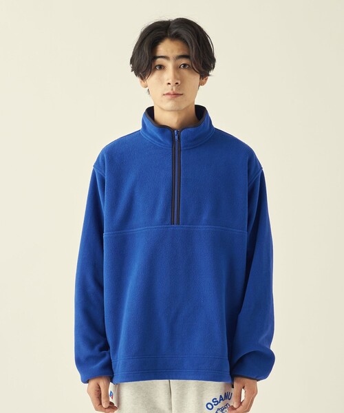 info. BEAUTY&YOUTH(インフォビューティアンドユース)の「<info. BEAUTY&YOUTH> フリース プルオーバー ブルゾン(その他アウター・メンズ・ケリー/ロイヤルブルー/ブラック/その他1・M/S/L)」の5枚目の写真