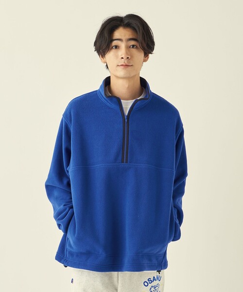 info. BEAUTY&YOUTH(インフォビューティアンドユース)の「<info. BEAUTY&YOUTH> フリース プルオーバー ブルゾン(その他アウター・メンズ・ケリー/ロイヤルブルー/ブラック/その他1・M/S/L)」の9枚目の写真