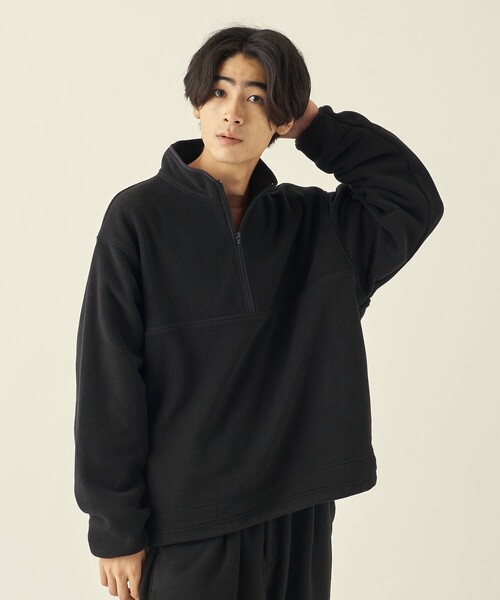 info. BEAUTY&YOUTH(インフォビューティアンドユース)の「<info. BEAUTY&YOUTH> フリース プルオーバー ブルゾン(その他アウター・メンズ・ケリー/ロイヤルブルー/ブラック/その他1・M/S/L)」の14枚目の写真